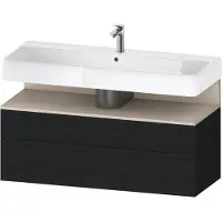 Duravit Collection One Meuble sous-lavabo, 1 tiroir et 1 tiroir, 1190x470x590mm, en niche Taupe Supermatt, QA4396083160010