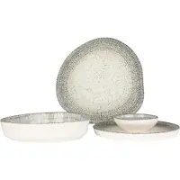 RINART set de vaisselle - Olmeca - 24 pièces - 6 personnes - Porcelaine
