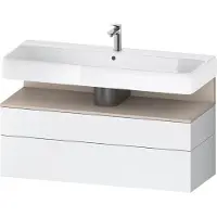 Duravit Collection One Meuble sous-lavabo, 1 tiroir et 1 tiroir, 1190x470x590mm, en niche Taupe Matt, QA4396091180000