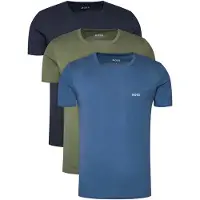 BOSS pour homme. 50532470 Lot de 3 gilets bleu, vert (M), Casuel, Coton, Manche courte