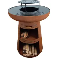 Purline Gril rond avec plaque ronde en acier et grille