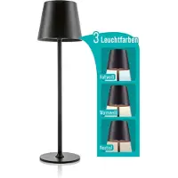 DS Produkte Lampe de table LED EASYmaxx Touch 2W noire