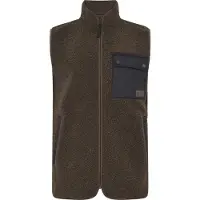 Didriksons Rasmus, gilet polaire, homme, dark mocha