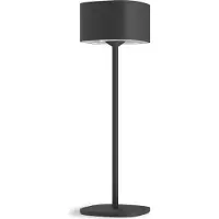 Calex Lampe de table Serino, rechargeable, à intensité variable, avec contrôle tactile, résistante aux éclaboussures, noire