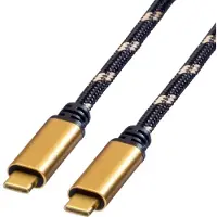 Roline Câble GOLD USB4 Gen3x2 40Gbit/s C-C ST/ST 100W 1m
