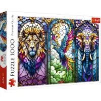 Trefl 1000 puzzles en vitrail : Animaux 10957