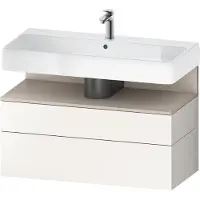 Duravit Collection One Meuble sous-lavabo, 1 tiroir et 1 tiroir, 990x470x590mm, en niche Taupe Matt, QA4395091840010
