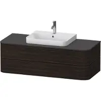 Duravit Happy D.2 Plus Meuble sous-vasque sur console suspendu, 1300x550 mm, 2 tiroirs, pour lavabo pour meuble, HP496206969
