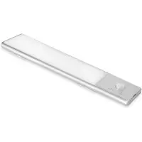 Emuca Luminaire LED Kaus rechargeable par usb - détecteur de mouvement- Anodisé mat- Plastique et Aluminium