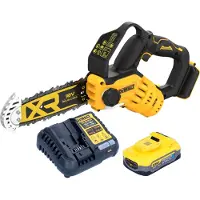 DeWalt DCMPS 520 H1 Scie à élaguer sans fil 18 V 20 cm Brushless + 1x Powerstack batterie 5,0 Ah + chargeur