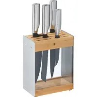 WMF Ensemble de couteaux Ultimate Black avec bloc à couteaux, 5 pièces