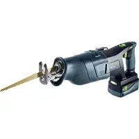 Festool Scie sabre 18V RSC 18 5,0 EB-Plus + 2 batteries 5Ah + chargeur rapide + coffret Systainer 3 - - 576948