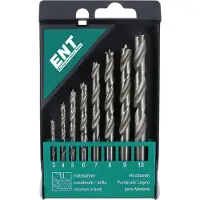 ENT Cassette de forets hélicoïdaux à bois HSS-G ø 3-10 mm 8 pièces