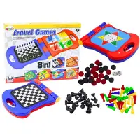 Leantoys Jeu de voyage 8 en 1, dames d'échecs, Ludo Backgammon, serpents et échelles chinois