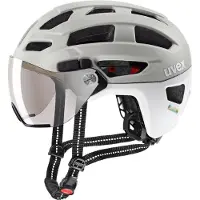 Uvex finale visor, casque de vélo, gris clair/blanc