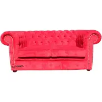AEA jvmoebel  Canapé en cuir - Design Polster Deux places Canapé Garniture Rouge Nouveau