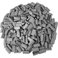 LEGO 2x4 Tuiles Gris clair pour toit - 3037 NOUVEAU Quantité 25x