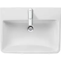 Duravit Meuble vasque No 1 avec trop-plein, 1 trou pour robinet, blanc 650x460mm (46 cm, 65 cm)