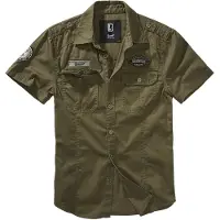 Brandit Luis Vintage Short Sleeve Shirt Vert 3XL Homme