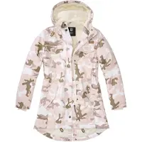 Brandit Parka mi-saison 'Marsh Lake' olive / rose clair / blanc
