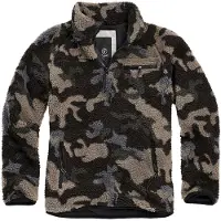 Brandit Pull-over bleu-gris / taupe / gris foncé / sapin