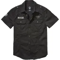 Brandit Chemise 'Luis' gris / noir / blanc cassé
