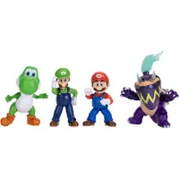 Super Mario Nintendo Super Mario Galaxy Multipack Figure 13 Cm 4 Units Multicolore