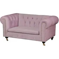 AEA jvmoebel  Canapé en cuir - Design Polster Canapé trois places garniture rose Nouveau