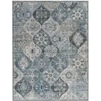 Tapis.fr Tapis lavable Sami turquoise 160x220 cm