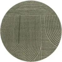 Tapis.fr Tapis d'intérieur & extérieur Cotara vert 120 cm rond
