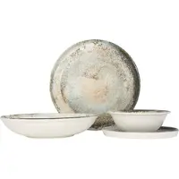 RINART set de vaisselle (Large) - Obvara - 24 pièces - 6 personnes - Porcelaine