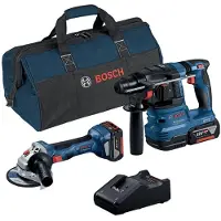 Bosch Pack marteau perforateur et meuleuse - - 0615A50037