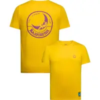 La Sportiva Climbing On The Moon Short Sleeve T-shirt Jaune S Homme