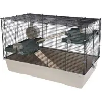 You do it Cage pour petits animaux - - FLAT NATURE - 80 x 45 x 53 cm - 3 étages