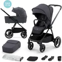 Kinderkraft SELECT Poussette combinée Nea 2in1 Gris foncé, Premium
