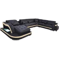 Xl Moebel Gmbh Leder Couch Polster Sitz Wohnlandschaft Modern Garnitur Sofa mit USB U-Form LED