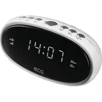 Ecg RB 010 White | Radio-réveil | Horloge / Réveil | Réveil par la radio / Réveil | Minuterie d'arrêt | Blanc |