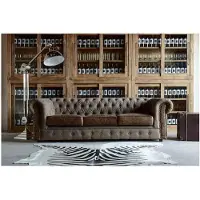 AEA Sofagarnitur Polster Couch Sofa Klassik Chesterfield 3 Sitzer Set NAPOLI IV