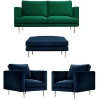 Xl Moebel Gmbh Sofagarnitur Grün Hocker Sessel Wohnzimmer Gruppe Möbel Textil Stoff Sofas