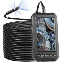 Vevor Caméra Endoscopique Endoscope Triple Objectif Écran IPS 12,7 cm avec Câble 15 m