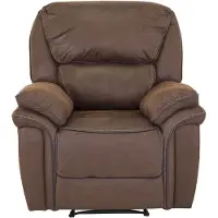 Ebuy24 Saranda fauteuil , Recliner avec repose-pieds marron.