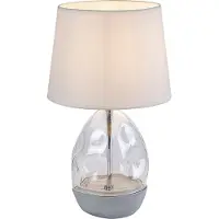 Rabalux 74227 Lampes de table Apolonia E27 1x MAX 40 verre textile blanc