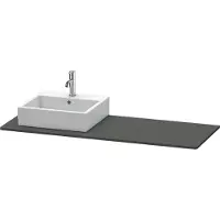Duravit Console XSquare, 1 découpe à gauche, 1400x16x550mm, XS060GL4949