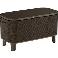 Keter Table de jardin Bevy Bar Cool brown rotin