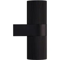 Nordlux Cyclops Ripple luminaire graduable IP54, Variante : Ø 86 x 254 mm, GU10, noir