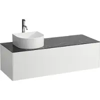 Laufen Tiroir Sonar en cours d'utilisation, 1 tiroir, adapté aux cuvettes de lavabo 812340, 812341, 812342, 812343, découpe à gauche pour le lavabo et le robinet, H4054260341431