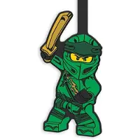 LEGO - Étiquette de bagage Bag Tag Étiquette de sac verte Ninjago