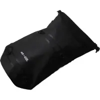 Gistuch Sacoche de voyage pour moto, tissu imperméable, grande capacité, sacoche étanche résistante à l'usure avec 4 sangles à fermeture rapide, noir, 40 l