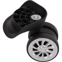 Gistuch Roulettes pour valises, nylon, noir, set de 2, remplacement & upgrade pour bagages