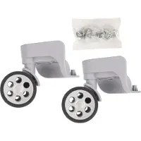 Gistuch 2 pièces Roues à bagages de rechange Rotation à 360 degrés Silencieux Haute fiabilité Universel Gris clair